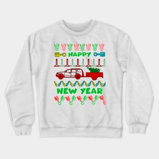 Merry chrismas, car guy, car enthusiast merry chrismas (jeep) Crewneck Sweatshirt